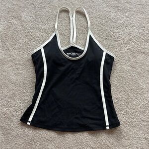 Princess Polly Black and White Racerback Top